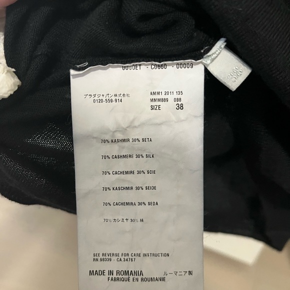 miumiu V-neck cashmere sweater - Picture 3 of 5